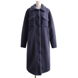 Hood Fleece Long Coat