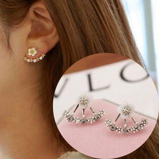 Rhinestone Daisy Studs