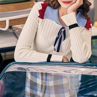 Collared Sweater As Shown In Figure - One Size
