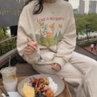 I Like A Butterfly Deer Print Sweatshirt