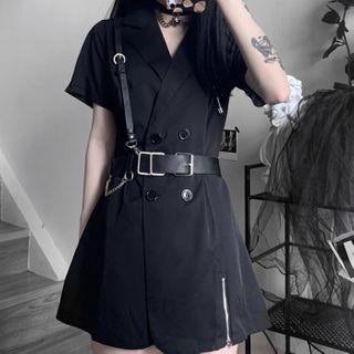 Double Breasted Dress With Belt