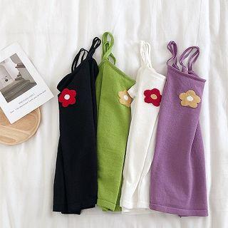Flower Slim-fit Camisole Top