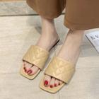 Quilted Slide Sandals
