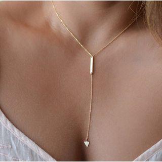 Geometric Drop Necklace