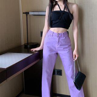 High Wasit Loose Fit Jeans