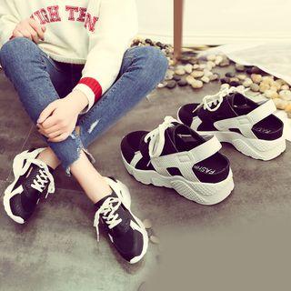 Color Block Slingback Sneakers