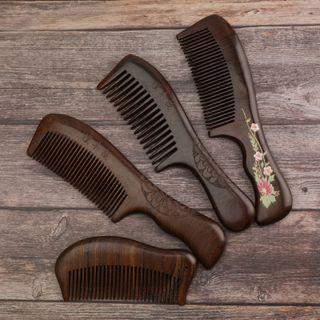 Wooden Hair Comb (various Designs)