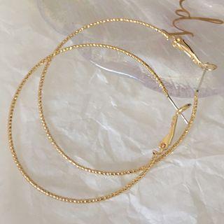 Hoop Earring K45 - 1 Pair - Gold - One Size