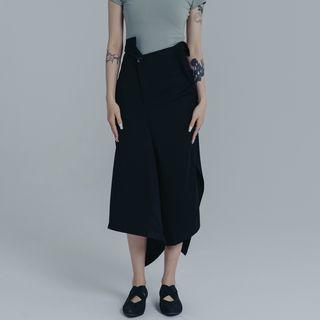 Asymmetrical Crop Wide Leg Pants