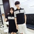 Panel Short-sleeve Polo Shirt / Dress