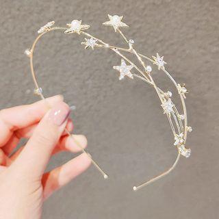 Star Headband 1 Pc - Star - Gold - One Size