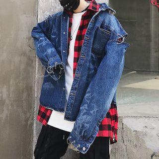 Metal Rings Denim Jacket