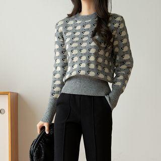 Sheep Pattern Jacquard Sweater