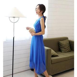 Open-back Chiffon Dress