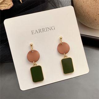 Plaid Dangle Earring