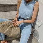 Light Wash Denim Top & Jeans Set