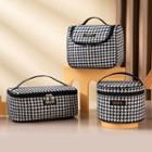 Houndstooth Makeup Pouch / Set Of 3