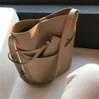 Faux Leather Bucket Bag / Zip Pouch / Wristlet / Set
