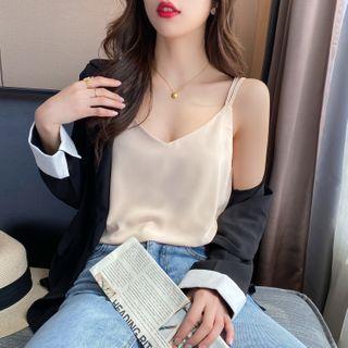 Strappy Loose-fit Silk Camisole In 7 Colors