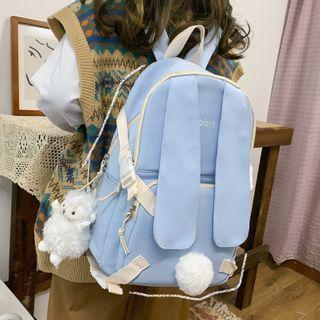 Buckled Rabbit Nylon Backpack