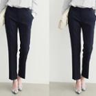 Flat-front Tapered Pants