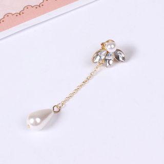 Faux Pearl Dangle Clip-on Single Earring
