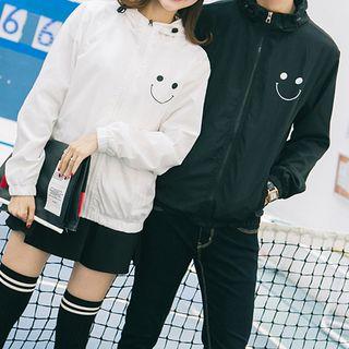 Couple Matching Smiley Hooded Jacket