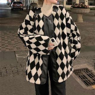 Argyle Fleece Jacket
