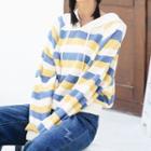 Striped Hoodie Yellow - One Size