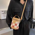 Cat Print Bucket Bag Khaki - One Size