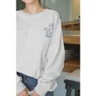Graphic M Lange Sweatshirt Melange Gray - One Size