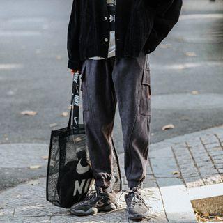 Washed Harem Cargo Sweatpants