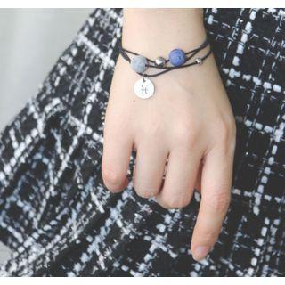 Zodiac Disc Bead Hair Tie