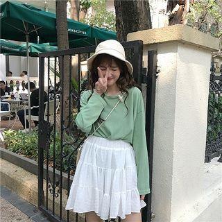 High Waist A-line Skirt / Sweatshorts