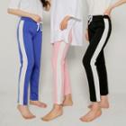 Piped Slim-fit Sweatpants In 10 Colors