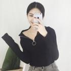 Half Zip Long Sleeve Top