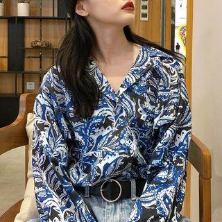 Wavy Patterned Shirt As Shown In Figure - One Size