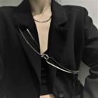 Alloy Crossbody Chain 1 Pc - Silver - One Size