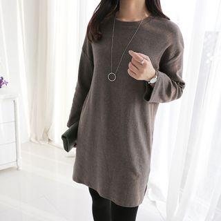 Long Sleeve Cotton Blend Tunic