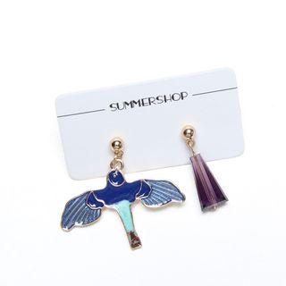 Asymmetric Drop Earring As Shown In Figure - One Size