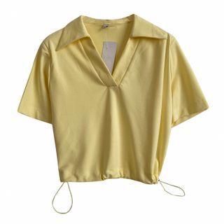 Short-sleeve Polo Shirt Yellow - One Size