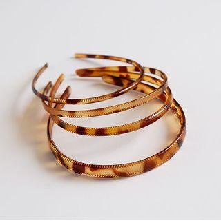 Leopard Print Acrylic Headband