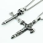 Skull Cross Stainless Steel Pendant / Necklace