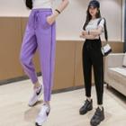 High-waist Zip-side Sweatpants