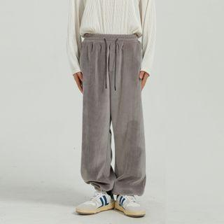 Corduroy Drawstring Sweatpants