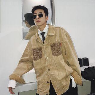 Loose-fit Printed-pocket Jacket