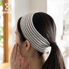 Striped Face Cleaning Headband Stripe - Brown - One Size