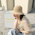 Straw Bucket Hat Khaki - One Size