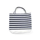 Striped Canvas Shopper Bag