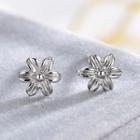 Floral Stud Earring 1 Pair - As Shown In Figure - One Size